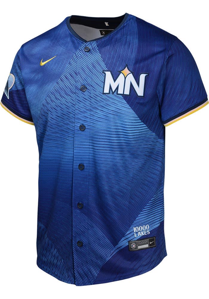 Minnesota Twins Youth Blue City Connect Limited Blank Baseball Jersey