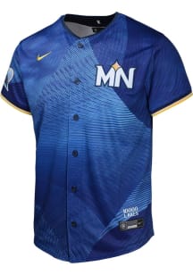 Nike Minnesota Twins Youth Blue City Connect Limited Blank Jersey