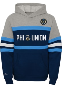 Mitchell and Ness Philadelphia Union Youth Navy Blue Head Coach Long Sleeve Hoodie