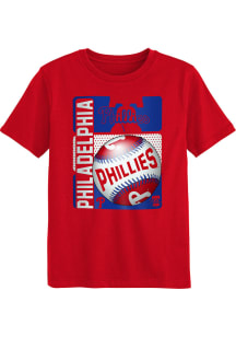 Philadelphia Phillies Boys Red Grand Slam Short Sleeve T-Shirt