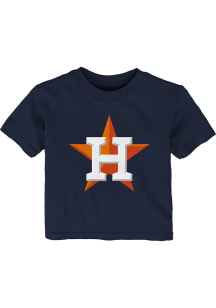 Houston Astros Infant Primary Logo Short Sleeve T-Shirt Navy Blue