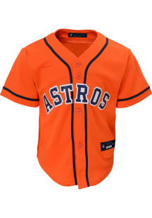 HOU Astros Tdlr Orange Alt 1 Blank Relpica Jersey