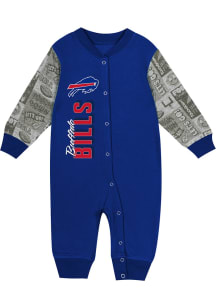 Buffalo Bills Baby Blue Playbook Design Long Sleeve One Piece