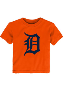 Detroit Tigers Toddler Orange Primary Logo Short Sleeve T-Shirt