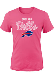 Buffalo Bills Girls Pink Big Game Design Short Sleeve Tee