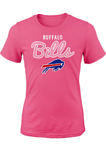 Buffalo Bills Girls Pink Big Game Short Sleeve T-Shirt