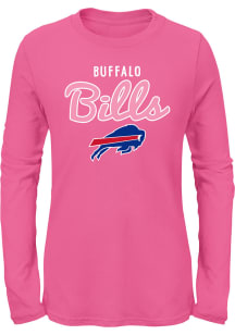 Buffalo Bills Girls Pink Big Game Long Sleeve T-Shirt