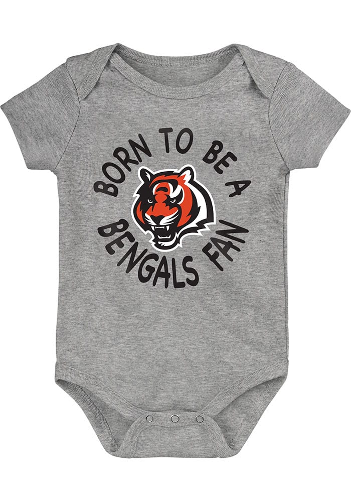 Cincinnati Bengals Baby Black Born To Be SS 3 PK Style One Piece