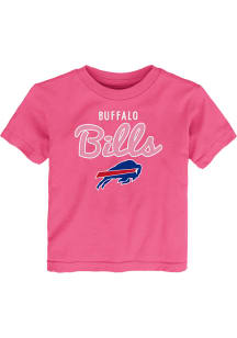 Buffalo Bills Infant Girls Big Game Short Sleeve T-Shirt Pink