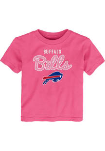 Buffalo Bills Infant Girls Big Game Short Sleeve T-Shirt Pink