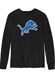 Detroit Lions Boys Black Primary Logo Design Long Sleeve T-Shirt