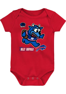 Buffalo Bills Baby Red Sizzle Short Sleeve One Piece