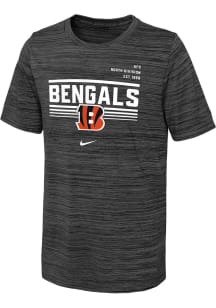Nike Cincinnati Bengals Youth Black Nike Yard Line Velocity Short Sleeve T-Shirt