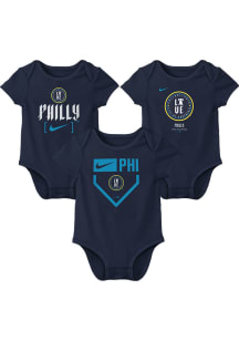 Nike Philadelphia Phillies Baby Navy Blue City Connect One Piece