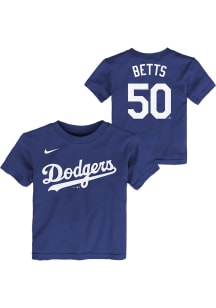 Mookie Betts Los Angeles Dodgers Toddler Blue Nike Home Name and Number Short Sleeve Player T Sh..