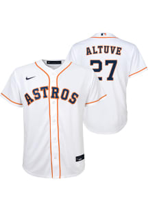 Jose Altuve  Houston Astros Boys White Home Replica Baseball Jersey