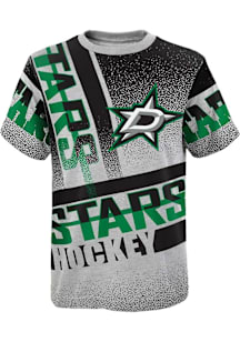 Dallas Stars Boys Grey Upper Hand Short Sleeve T-Shirt