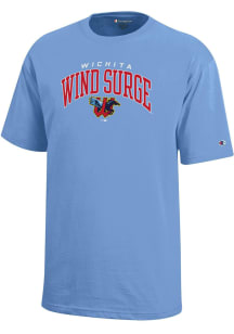 Champion Wichita Wind Surge Youth Light Blue Arched Logo Short Sleeve T-Shirt