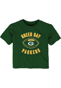 Green Bay Packers Toddler Green Little Kicker Short Sleeve T-Shirt