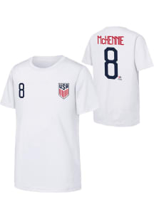 Weston McKennie USMNT White TC Short Sleeve Player T Shirt