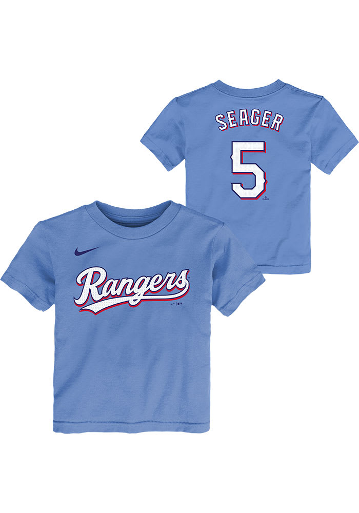 Corey Seager Texas Rangers Toddler Light Blue Nike Alt N&N Short Sleeve Player T Shirt