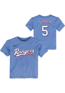 Corey Seager Texas Rangers Toddler Light Blue Nike Alt N&amp;N Short Sleeve Player T Shirt