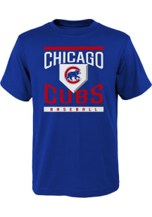 Chicago Cubs Boys Blue Loaded Bases Short Sleeve T-Shirt
