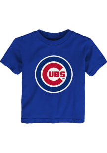 Chicago Cubs Toddler Blue Primary Logo Short Sleeve T-Shirt