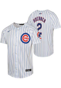 Nico Hoerner  Nike Chicago Cubs Youth White Home Limited Jersey