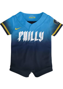 Nike Philadelphia Phillies Baby Navy Blue City Connect Jersey Baseball Jersey