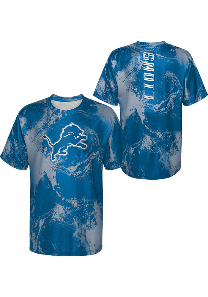 NFL Team Apparel Youth Detroit Lions In the Mix T-Shirt