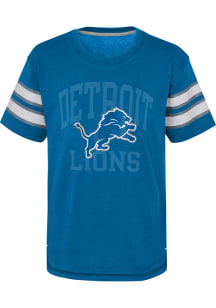 Detroit Lions Boys Blue Team Official Short Sleeve Fashion Tee