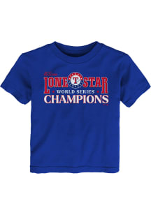 Texas Rangers Toddler Blue 2023 WS Champ Hitting Streak Short Sleeve T-Shirt