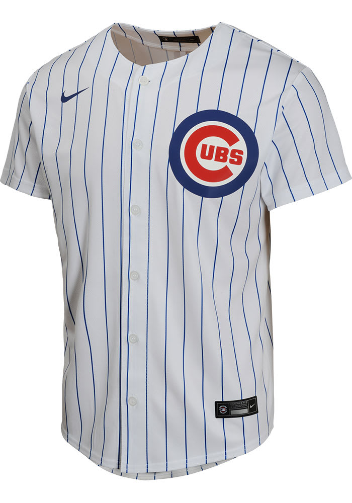 Chicago Cubs Youth White Home Game Blank Baseball Jersey - 133420827