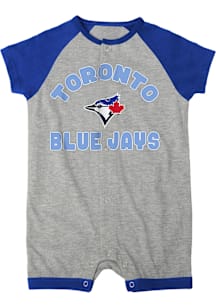 Toronto Blue Jays Baby Grey Player Short Sleeve One Piece