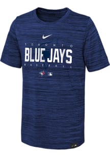 Nike Toronto Blue Jays Youth Blue Velocity Practice Short Sleeve T-Shirt
