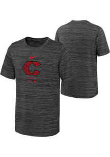 Nike Cincinnati Reds Youth Black City Connect Practice Short Sleeve T-Shirt