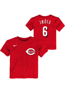 Jonathan India Cincinnati Reds Toddler Red Name and Number Short Sleeve Player T Shirt