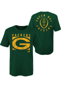 Green Bay Packers Boys Green Liquid Camo Short Sleeve T-Shirt