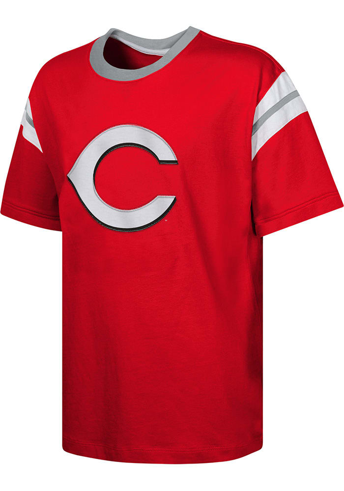 Cincinnati Reds Youth Red Ground Base Short Sleeve Fashion T-Shirt