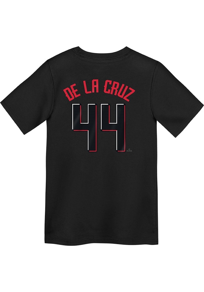 【house on the hill】S/S Tee (Red Check) Elly De La Cruz Cincinnati Reds Boys Fuse City Connect Short