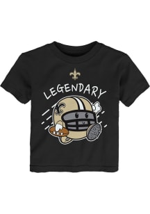 New Orleans Saints Toddler Black The Legend Short Sleeve T-Shirt