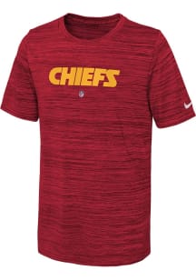 Nike Kansas City Chiefs Youth Red Nike Team Issue Velocity Short Sleeve T-Shirt