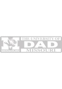 Missouri Tigers 3x10 Full Name Dad Auto Decal - White
