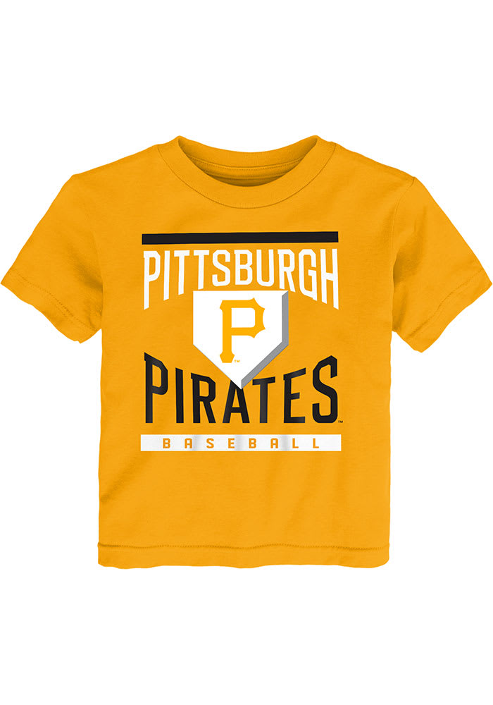 Pittsburgh Pirates Toddler YELLOW Loaded Bases Short Sleeve Tee
