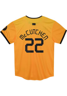 Andrew McCutchen  Pittsburgh Pirates Boys Yellow City Connect Limited Baseball Jersey
