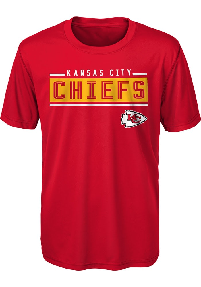 Kansas City Chiefs Youth Youth RED ÃƒÆ’Ã¢â‚¬Å¡Ã‚Â Amped Up Short Sleeve Tee