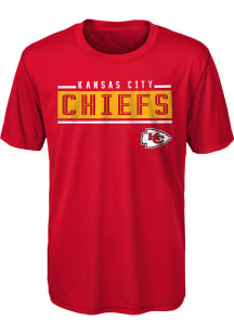 Kansas City Chiefs Youth Red Amped Up Short Sleeve T-Shirt