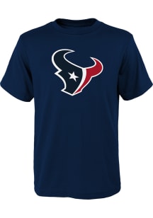 Houston Texans Youth Navy Blue Primary Logo Short Sleeve T-Shirt