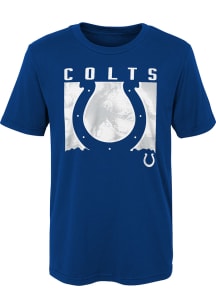 Indianapolis Colts Boys Blue Liquid Camo Short Sleeve T-Shirt